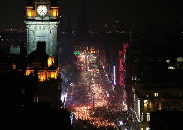 There are fears that Edinburgh's Hogmanay celebrations could be affected by Storm Dylan. Picture: Jane Barlow/PA Wire