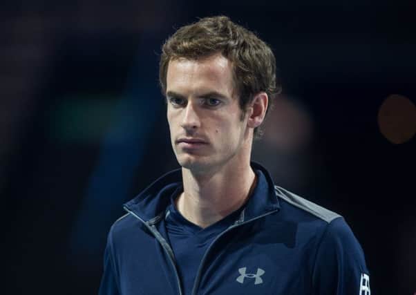 Andy Murray is still being troubled by a hip injury. Picture: John Devlin