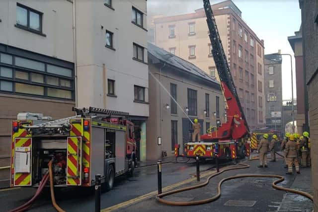 The scene of the Cowgate. Picture; Ian Georgeson