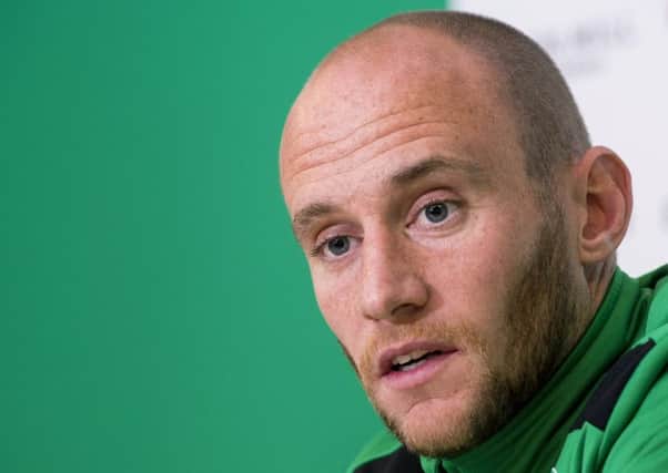 David Gray knew that Hibs would be fighting at the right end of the Premiership. Pic: SNS