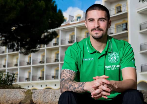Jamie Maclaren can't wait to get started with Hibs. Pic: SNS