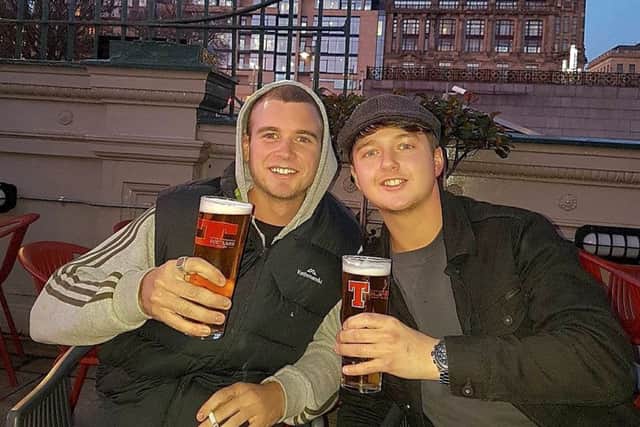 Ryan Grenfell from Australia on the left and Ryan Grenfell from Scotland on the right.