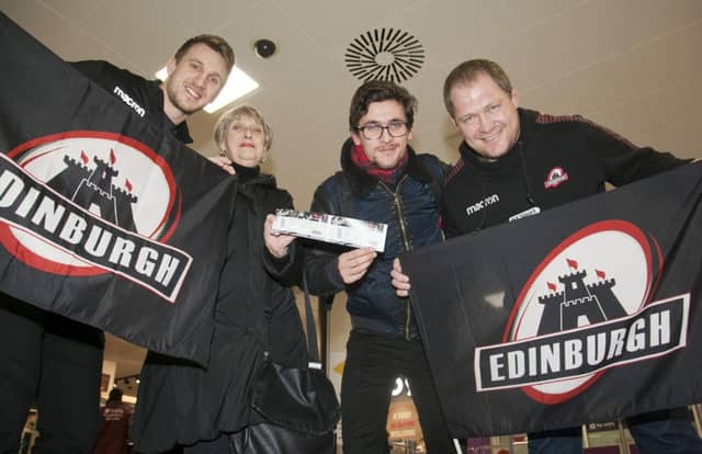 Tom Brown and WP had a surprise in store for Nicolai Breun. Pic: Alistair Linford