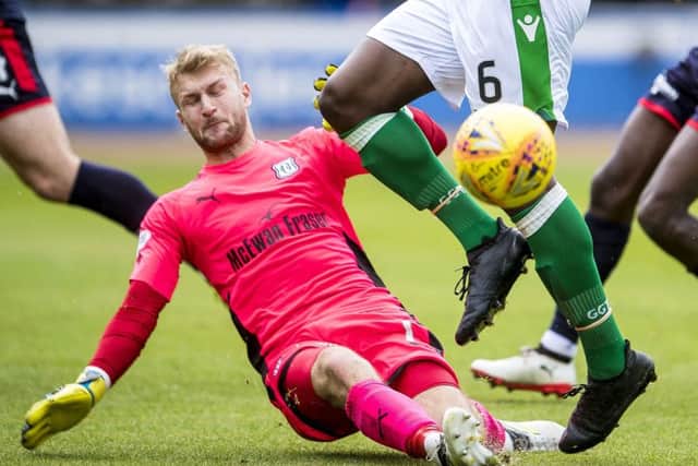 Scott Bain put in a man-of-the-match performance against Hibs earlier in the season. Pic: SNS