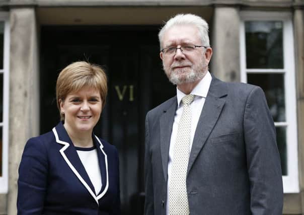 First Minister Nicola Sturgeon with Europe Minister Michael Russell