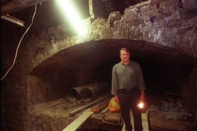 Norrie Rowan pictured in the South Bridge Vaults. Picture: TSPL