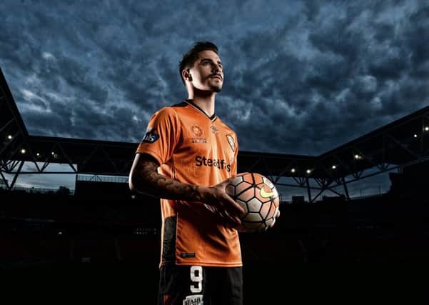 Jamie Maclaren is aiming to recapture his Brisbane Roar form for Hibs, as he eyes a place in Australia's 2018 World Cup squad. Picture: Getty Images