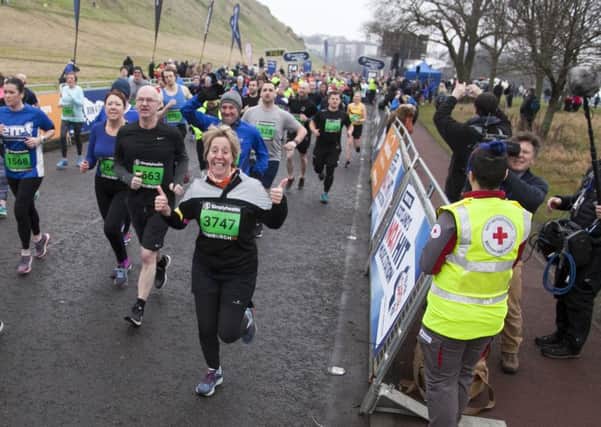 Runners in Holyrood Park (Picture: Alistair Linford)