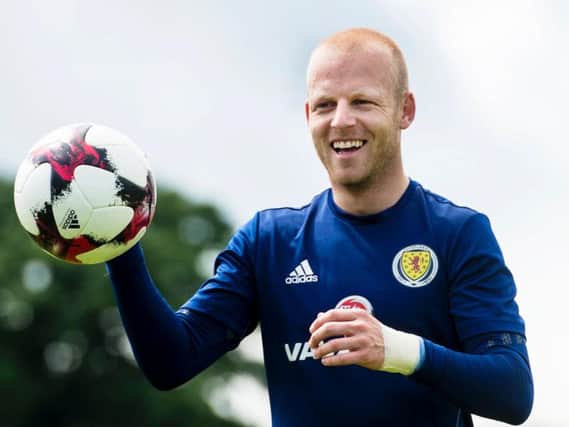 Scotland striker Steven Naismith is on his way to Hearts