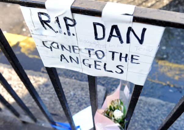 Tributes are being left for Darren Greenfield - an ex-soldier who was a regular beggar at the top of Waverley steps.