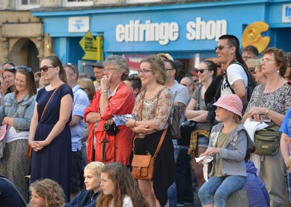 Visitors at the Edinburgh Festive Fringe. Picture: Jon Savage.
