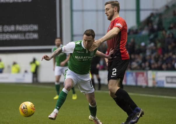 Danny Swanson has found game-time limited at Hibs. Pic: SNS