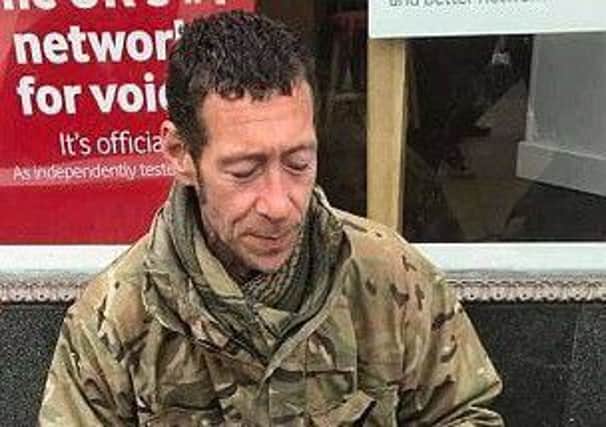 Darren Greenfield
 was ex Army (Tank Regiment) and was homeless on the streets of Edinburgh for years.  He had a regular pitch at the top of Waverley steps.
Police have confirmed that Darren died the week before Christmas
