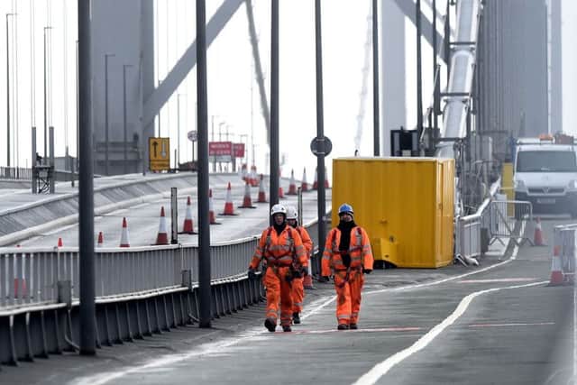The Forth road Bridge is to be painted - and it'll take about ten years. Picture Lisa Ferguson.
