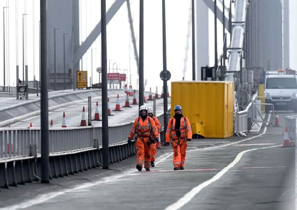 The Forth road Bridge is to be painted - and it'll take about ten years. Picture Lisa Ferguson.