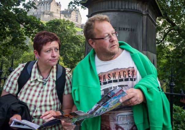 Tourists in Edinburgh. Picture; steven scott taylor