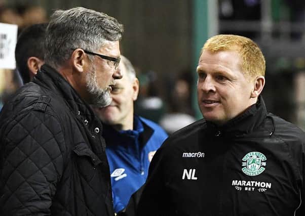 Relations between Hearts manager Craig Levein, left, and Hibs Neil Lennon, right, have deteriorated. Pic: SNS