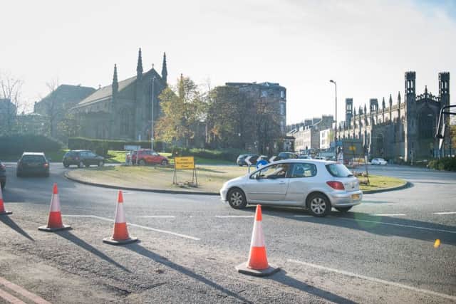 Picardy Place roundabout at the top of Leith Walk. Picture: Ian Georgeson