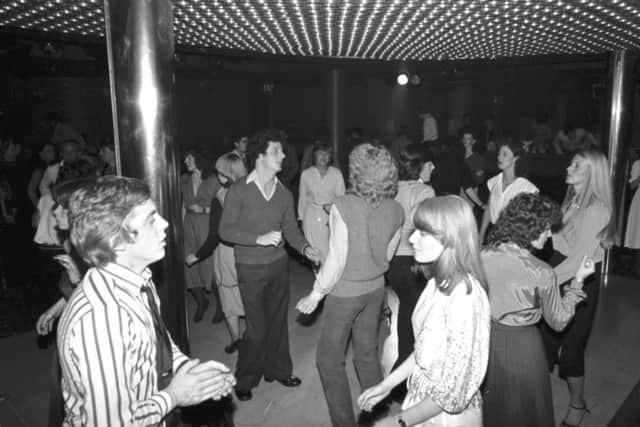 Dancers at Buster Brown's disco in Edinburgh, September 1979.