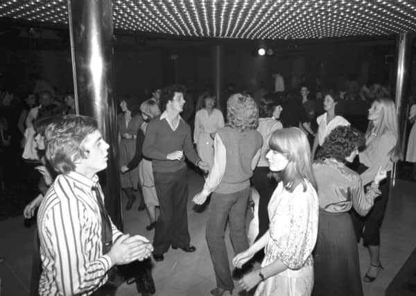 Dancers at Buster Brown's disco in Edinburgh, September 1979.