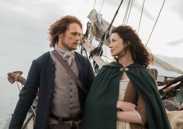 Caitriona Balfe and Sam Heughan in Outlander, Picture: Sony Television