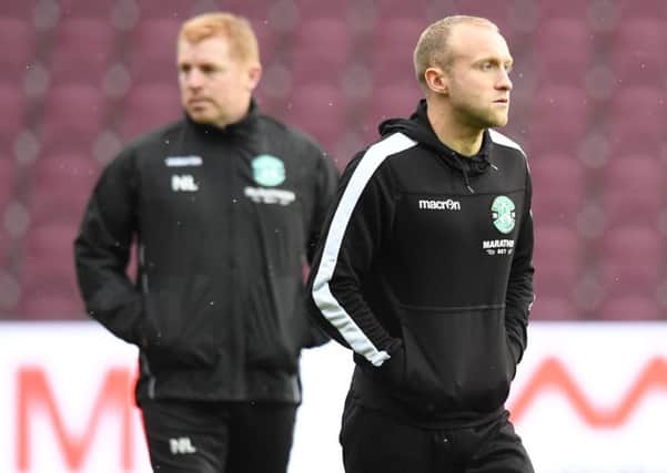 Hibs boss Neil Lennon, left, wants to keep Dylan McGeouch, right, at the club. Pic: SNS