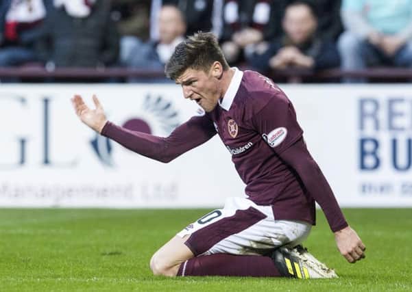 Ross Callachan was denied a penalty on Saturday but Hearts must bounce back from that and the loss of a late goal against Motherwell when they travel to face Celtic on Tuesday
