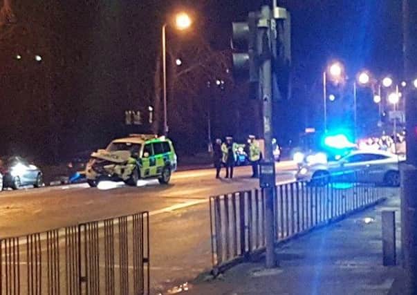 Police have closed London Road after a collision, Picture: Jaimie Jones