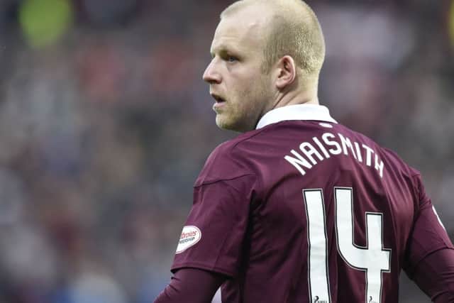 Current Hearts and ex-Rangers forward Steven Naismith is far too experienced to be fazed by a trip to Celtic Park. Pic: SNS