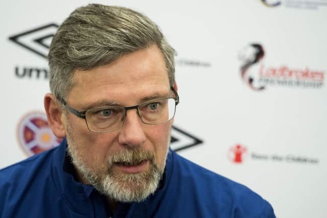 Craig Levein takes his Hearts team to Celtic Park tomorrow night. Pic: SNS