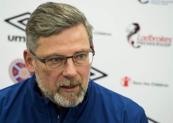Craig Levein takes his Hearts team to Celtic Park tomorrow night. Pic: SNS