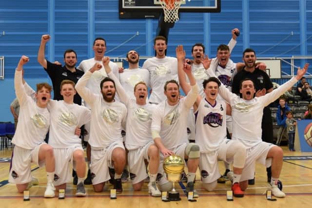 The victorious City of Edinburgh Kings team. Pics: basketballscotland
