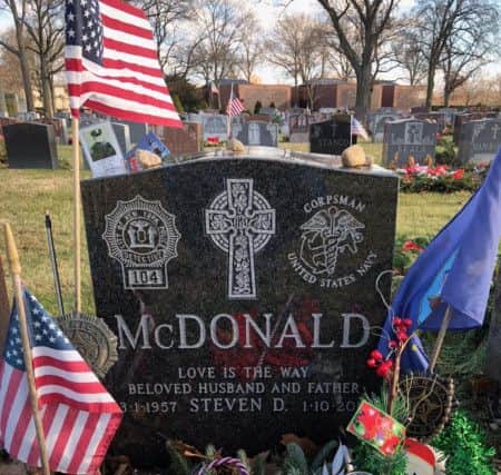 Detective McDonalds headstone.