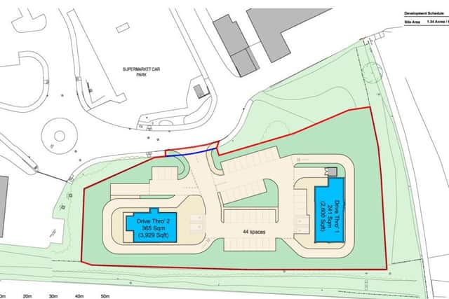 Plans for two new drive-thrus at Hardengreen.