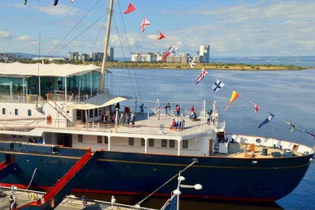 The now retired Royal Yacht Britannia is still a fascinating and luxurious sight