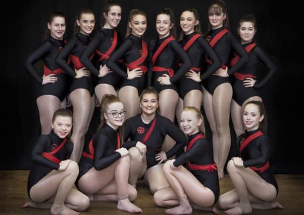 Dance Pointe Academy from Penicuik.  Front row: Kira Gallacher, Holly Russell, Melissa Inglis, Emma Westwood, Lily MOwbray Back row: Danielle Olde, Lauren Westwood, Cailtin wardhaugh, Lauren Marr, Niamh Cougan, Sally Keith, Isla McKenzie, Nell Mowbray