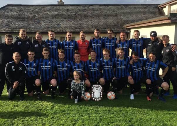 Sandys, pictured, were to strong for Ayrshire hosts Hurlford AFC
