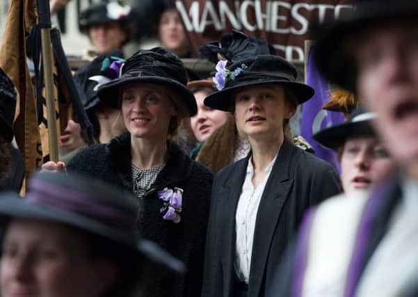Anne-Marie Duff and Carey Mulligan in Suffragette. Picture: PA