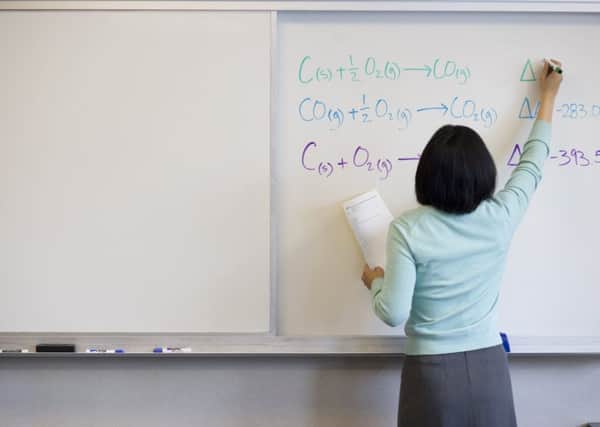 Stock image of a classroom.