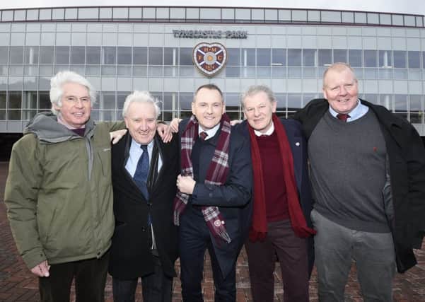 Foundation of Hearts founding members, from left: Donald Ford, Jamie Bryant, Brian Cormack, Alex Mackie, Garry Halliday. Pic: Greg Macvean