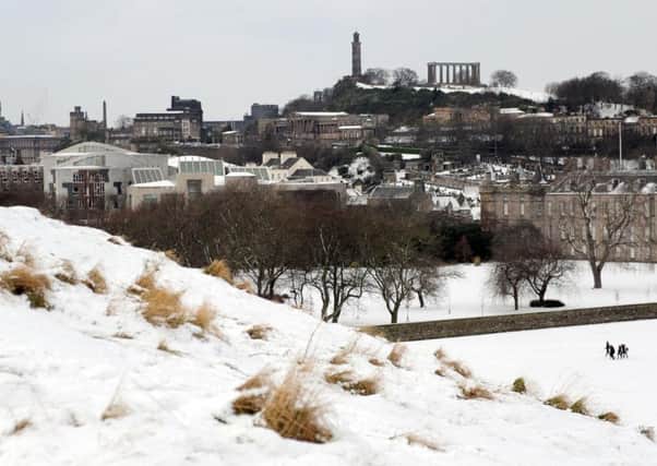 Snowfall in Edinburgh. Picture: John Devlin