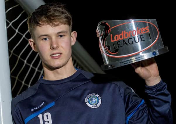 Angus Beith scored five goals in four matches for Stranraer in January