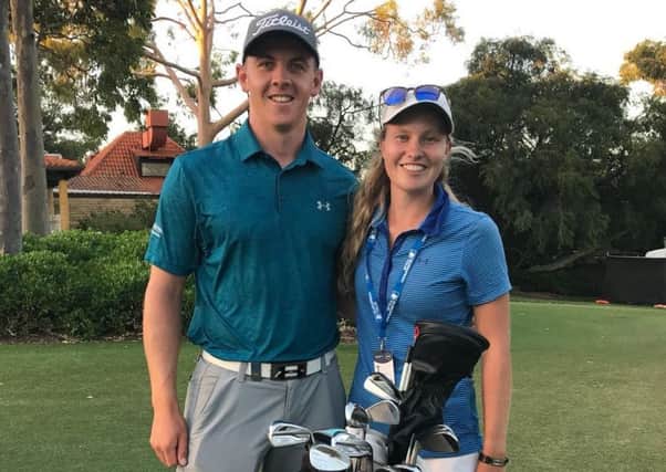 Grant Forrest is being supported at Lake Karrinyup in western Australia by fellow Craigielaw member Gabrielle Macdonald