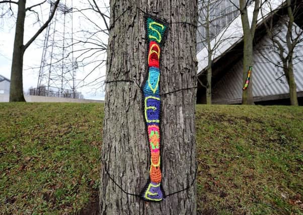 Campaigners want to save the trees outside Meadowbank Stadium. Picture: Lisa Ferguson