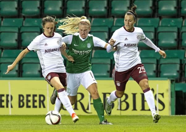 Kirsty Smith is one of four Hibs Ladies players called into the Scotland squad. Pic: SNS
