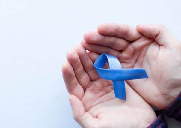 A blue ribbon is used as a symbol to promote awareness of prostate cancer (Picture: Getty)