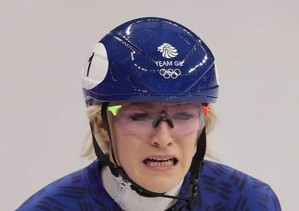 Elise Christie has crashed out of two Pyeongchang events.