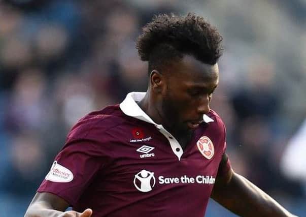 Esmael Goncalves claims he was racially abused while at Hearts. Pic: TSPL
