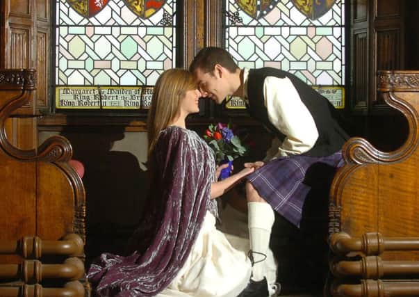 Scotland has a rich tradition of wedding customs to bless the bride and groom. PIC: TSPL.