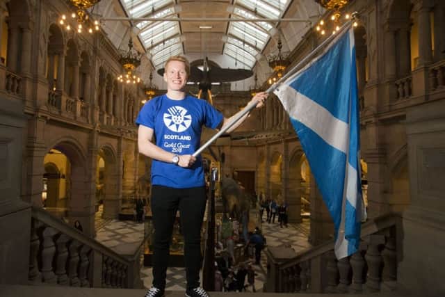 Team Scotland's diver James Heatly during a photocall at Kelvingrove Art Gallery